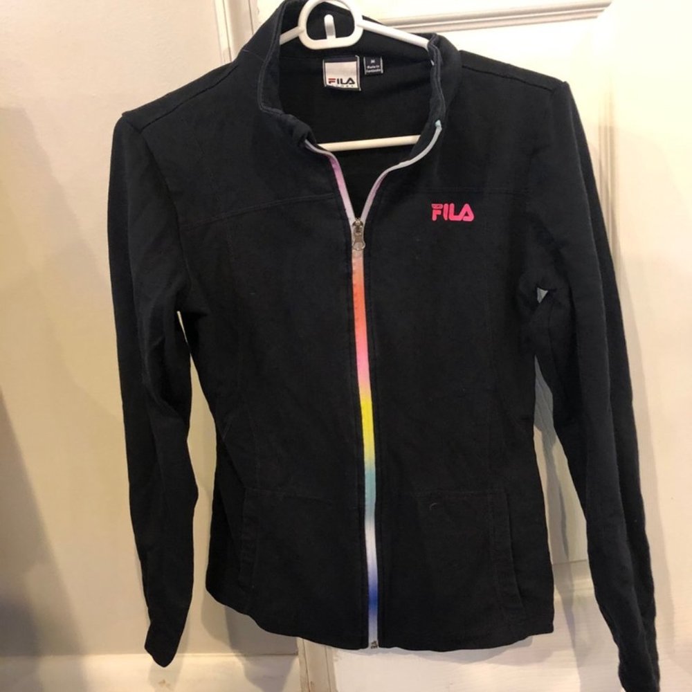 Black zip-up